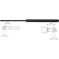 METZGER 2110275 Gasfeder Heckklappendämpfer für BMW 3 Touring (E36) 518mm