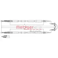 METZGER Handbremsseil 11.5867 hinten für OPEL ZAFIRA B (A05)