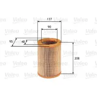 Valeo Luftfilter 585608 für Peugeot Citroën 106 I AX