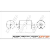 Dr!ve+ Kraftstofffilter [Hersteller-Nr. DP1110.13.0254] für Mercedes-Benz, Puch, Chrysler