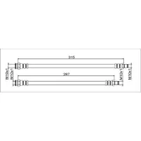 METZGER Autoteile Bremsschlauch [Hersteller-Nr. 4111791] für Smart