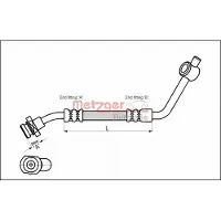 METZGER Bremsschlauch 4112529