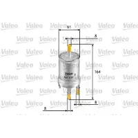 Valeo Kraftstofffilter [Hersteller-Nr. 587030] für Skoda, Seat, VW, Audi