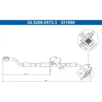 Ate Bremsschlauch 24529805733 für KIA