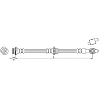 METZGER Autoteile Bremsschlauch [Hersteller-Nr. 4110384] für Nissan