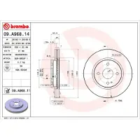 Brembo Bremsscheibe 09.A968.14
