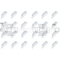 NTY NPW-BM-241 Antriebswelle Hinten Links für BMW X4 (G02, F98)