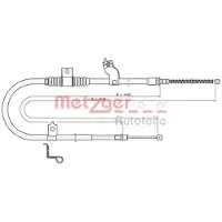 METZGER Seilzug, Feststellbremse [Hersteller-Nr. 17.2290] für Mitsubishi, Citroën, Peugeot
