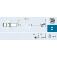 FAE Lambdasonde für HONDA CIVIC VIII Hatchback (FN, FK) vor-Kat 75622
