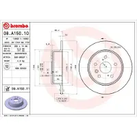 Brembo Bremsscheibe 08.A150.11