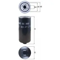 MAHLE ORIGINAL Ölfilter OC 382