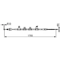 Bosch Seilzug, Feststellbremse 1987482922 für KIA