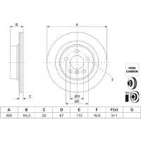 Bosch Bremsscheibe 0 986 479 J70, 1 Stück