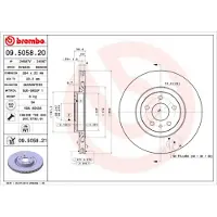 Brembo Bremsscheibe [Hersteller-Nr. 09.5058.21] für Alfa Romeo