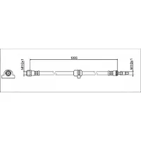 METZGER Autoteile Bremsschlauch [Hersteller-Nr. 4112082] für BMW