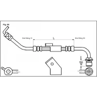 METZGER Autoteile Bremsschlauch Vorderachse links [Hersteller-Nr. 4112334] für Ford