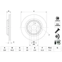 Bosch Bremsscheibe 0 986 479 H39, 1 Stück