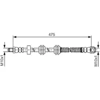 Bosch Bremsschlauch 1 987 481 A01