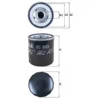 MAHLE ORIGINAL Ölfilter OC 503 für Ford Citroën Peugeot Talbot Ldv Daf Granada II CX