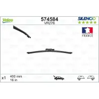Valeo SILENCIO Heckscheibenwischer Stück Hinten passend für MERCEDES-BENZ VIANO (W639) Flach 400mm