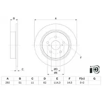 Bosch Bremsscheibe 0 986 479 H27, 1 Stück