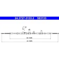 Ate Seilzug, Feststellbremse 24372731332 für HYUNDAI