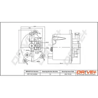 Dr!ve+ Kraftstofffilter [Hersteller-Nr. DP1110.13.0304] für Citroën, Land Rover, Ford, Jaguar, Lancia, Mitsubishi, Fiat, Peugeot