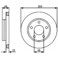 Bosch Bremsscheibe 0 986 479 463