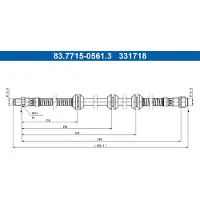 Ate Bremsschlauch 83.7715-0561.3