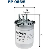 FILTRON Kraftstofffilter PP986/5