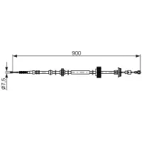 Bosch Seilzug, Feststellbremse [Hersteller-Nr. 1987482793] für BMW