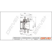 Dr!ve+ Kraftstofffilter [Hersteller-Nr. DP1110.13.0164] für Mercedes-Benz