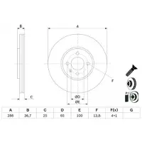 Bosch Bremsscheibe 0 986 479 E81