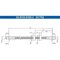 Ate Bremsschlauch 24.5103-0335.3