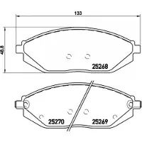 Brembo Bremsbelagsatz P 10 054, Vorne
