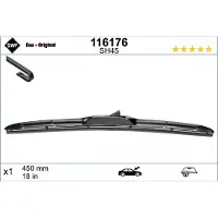 SWF Wischblatt 116176 für MINI OPEL VAUXHALL CHEVROLET (SGM) JEEP SUBARU TOYOTA MERCEDES-BENZ BMW KIA