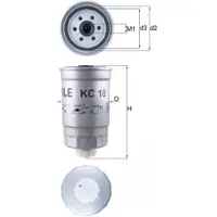 MAHLE ORIGINAL Kraftstofffilter KC 18 für Alfa Romeo Audi VW Renault Fiat Lancia Volvo Gaz