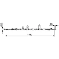 Bosch Seilzug, Feststellbremse 1 987 482 852