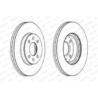 FERODO Bremsscheiben DDF2089C vorne, belüftet, 2 Stück