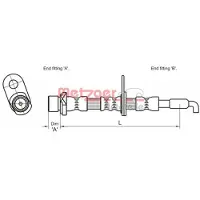 METZGER Bremsschlauch 4110029