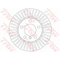 TRW Bremsscheibe DF6255 vorne, belüftet, 1 Stück