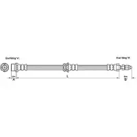 METZGER Bremsschlauch 4110240