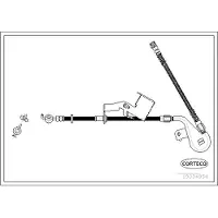 CORTECO Bremsschlauch ERSTAUSRÜSTERQUALITÄT [Hersteller-Nr. 19034954] für Peugeot