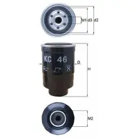MAHLE ORIGINAL Kraftstofffilter MAHLE KC 46