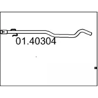 MTS Abgasrohr OPEL 01.40304 XRIPARCATAL