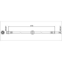 METZGER Bremsschlauch GREENPARTS 4111773