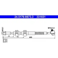 Ate 24.5176-0673.3 Bremsschlauch