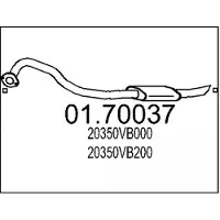 MTS Abgasrohr 01.70037