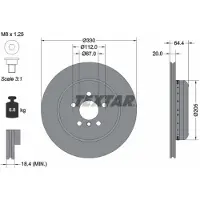 Textar Bremsscheibe PRO+ 92305125