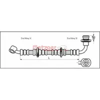 METZGER Bremsschlauch 4110071